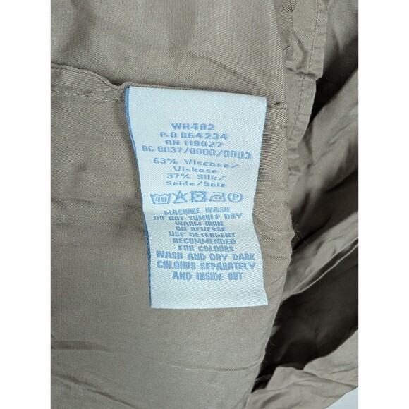 Boden Beige Button Up Dress Size 6 Front Pocket - Picture 5 of 8